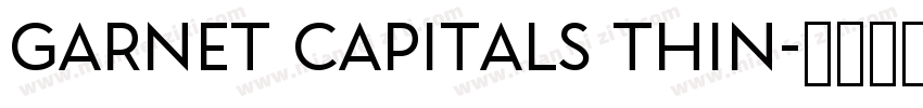 Garnet Capitals Thin字体转换